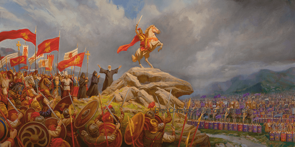 Battle of Avarayr Original Oil Painting